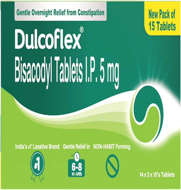 DULCOFLEX 5MG | CONSTIPATION LAXATIVE BOWEL MOVEMENT REGULATOR STRIP | 15 TABLETS