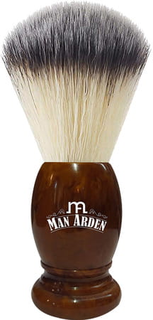 Man Arden Vintage Finish Brown Shaving Brush With Extra Soft Bristles + Shaving Cream 100g