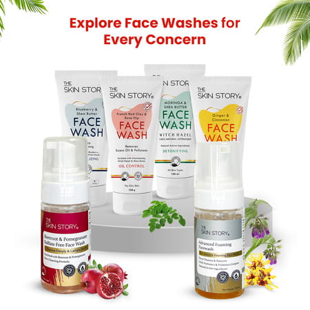 The Skin Story Ginger Cinnamon Pimple Acne Control Face Wash | Oily Skin | Reduces Dark Spots 100ml