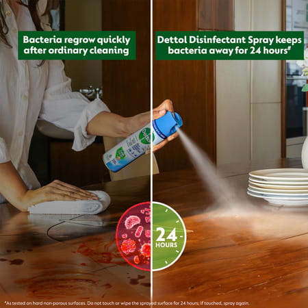Dettol Multi-Purpose Disinfectant Spray For Hard & Soft Surfaces | Spring Blossom- 225ml