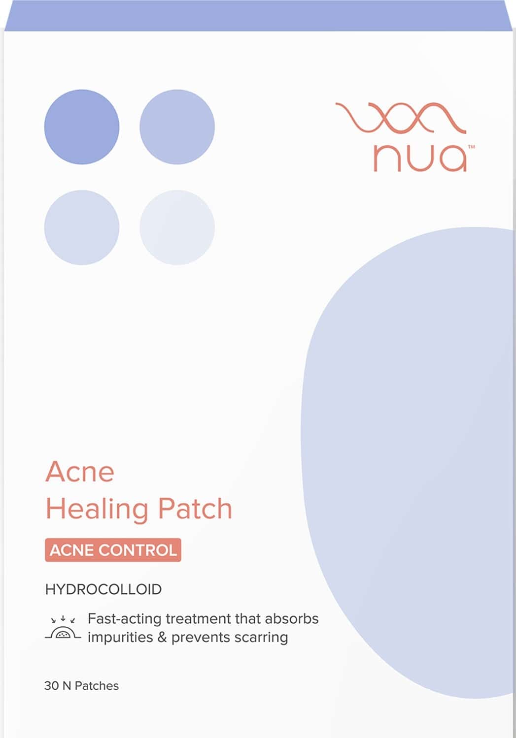Nua Acne Healing Patch | Anti Acne | Patch | Box | 30 Count