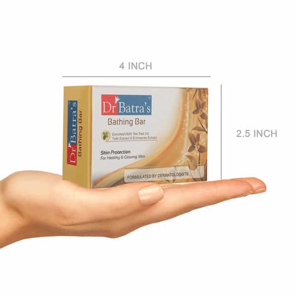 Dr Batra's Bathing Bar Skin Protection For Healthy & Glowing Skin- 125 Gm
