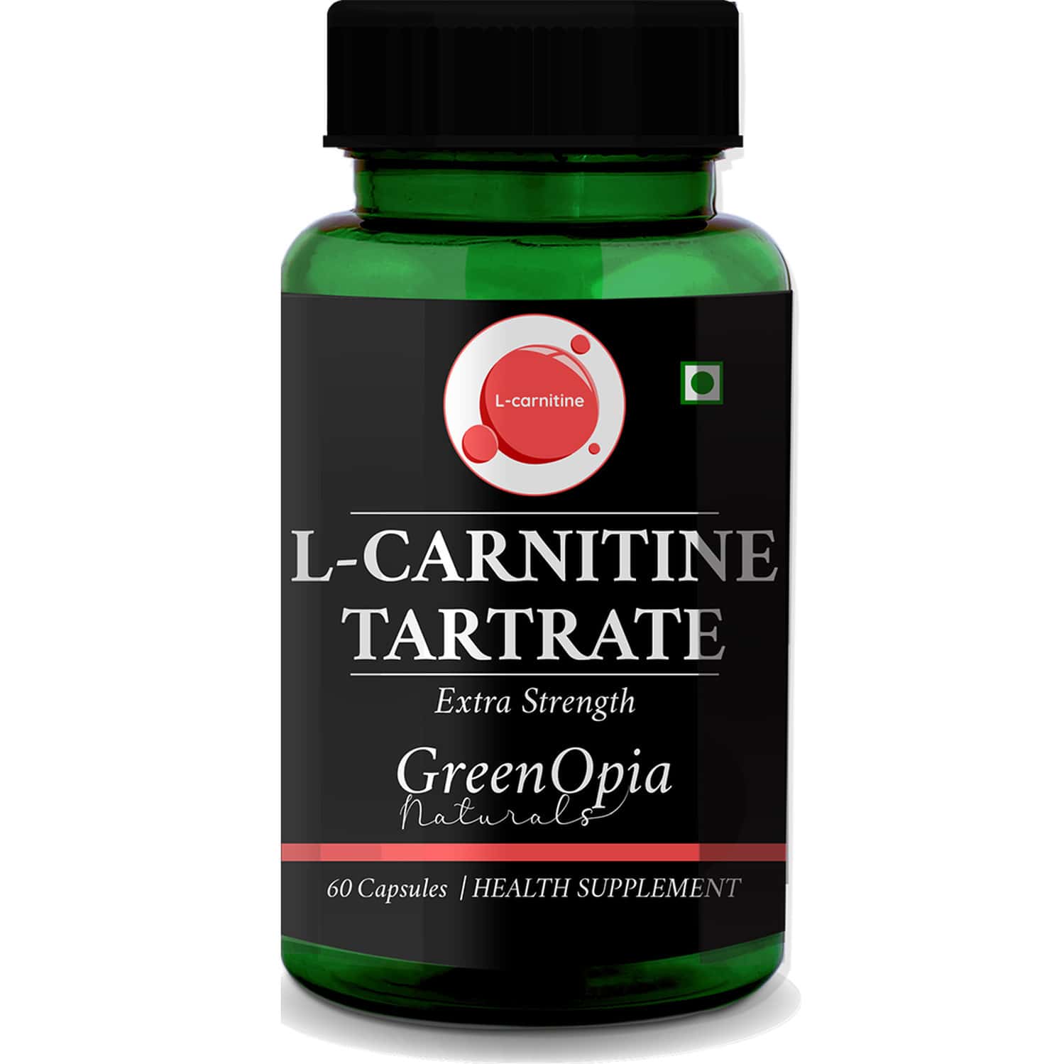 Buy GREENOPIA L-CARNITINE TARTRATE 60 VEGETARIAN CAPSULES Online & Get Upto  60% OFF at PharmEasy