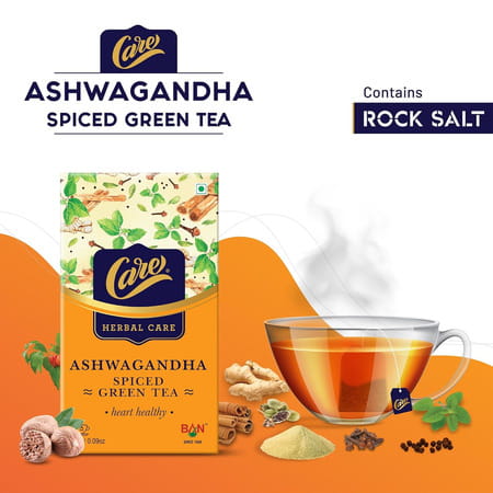 Care Ashwagandha Green Tea - 25 Tea Bags