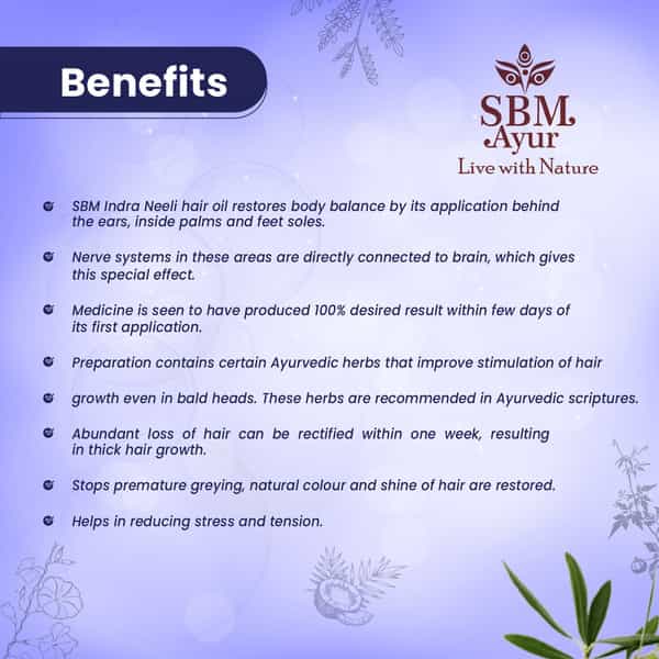 Sbm Indraneeli Hair Oil