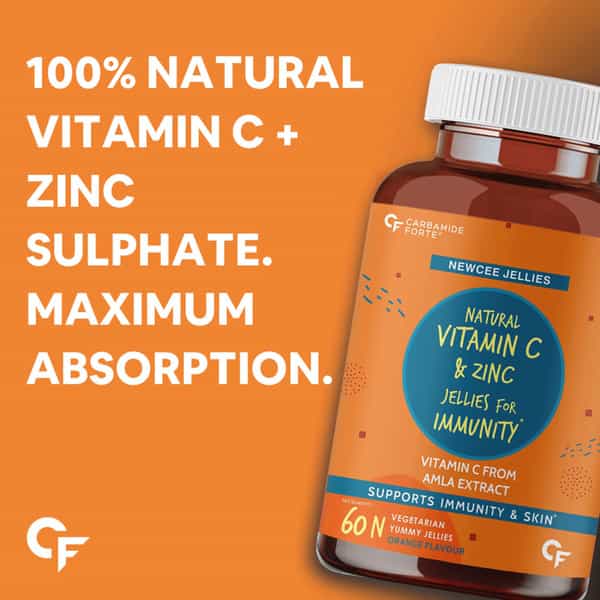Carbamide Forte Vitamin C Gummies With Zinc For Immunity 60 Veg Gummies