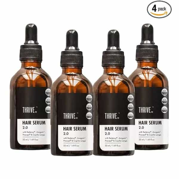 Thriveco Hair Growth Serum|With Redensyl Anagain Procapil & Capilia Longa|Unisex|50Ml X Pack Of 4
