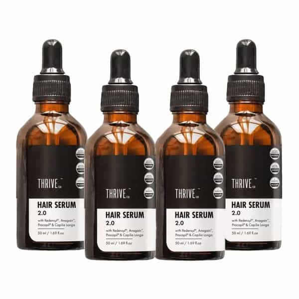 Thriveco Hair Growth Serum|With Redensyl Anagain Procapil & Capilia Longa|Unisex|50Ml X Pack Of 4