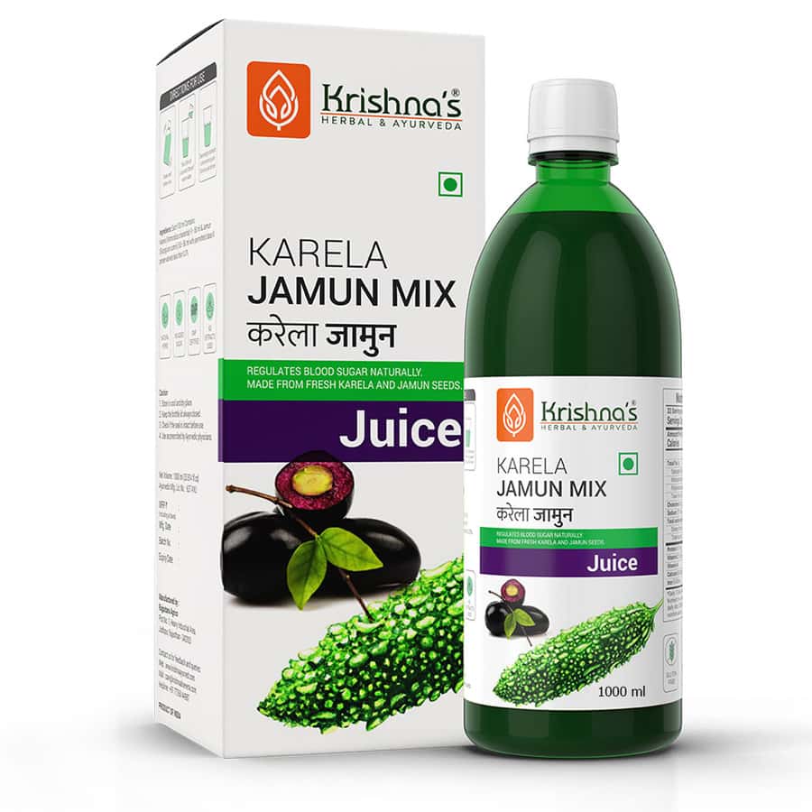 Buy EVERHERB KARELA JAMUN JUICE HELPS MAINTAINS HEALTHY SUGAR LEVELS