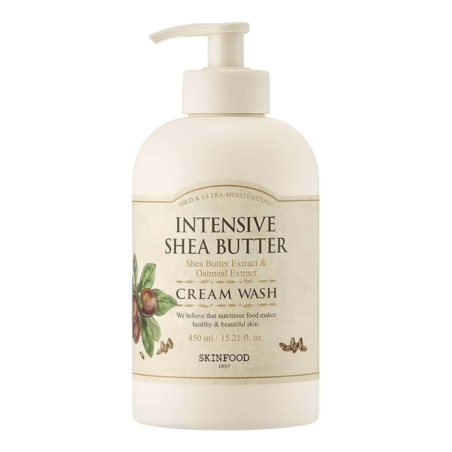Skinfood Intensive Shea Butter Cream Wash - Nourishing | Antioxidant - Rich - Revitalizing - 450 Ml