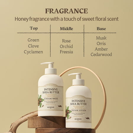 Skinfood Intensive Shea Butter Cream Wash - Nourishing | Antioxidant - Rich - Revitalizing - 450 Ml
