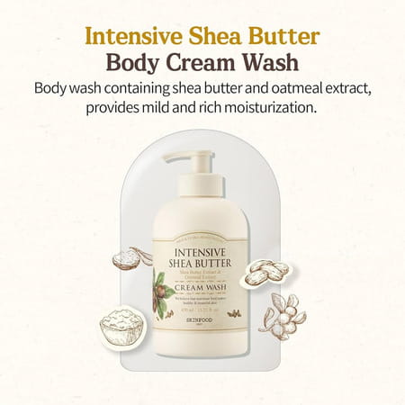 Skinfood Intensive Shea Butter Cream Wash - Nourishing | Antioxidant - Rich - Revitalizing - 450 Ml