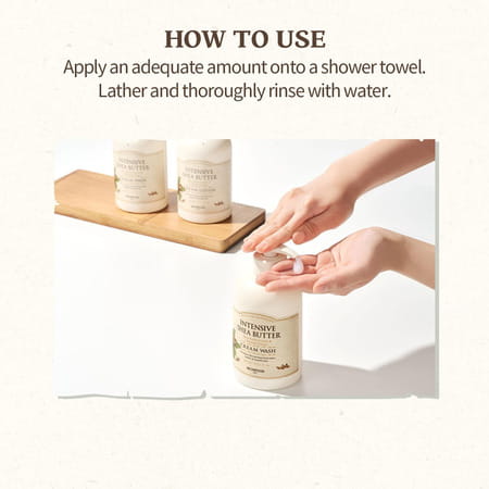 Skinfood Intensive Shea Butter Cream Wash - Nourishing | Antioxidant - Rich - Revitalizing - 450 Ml