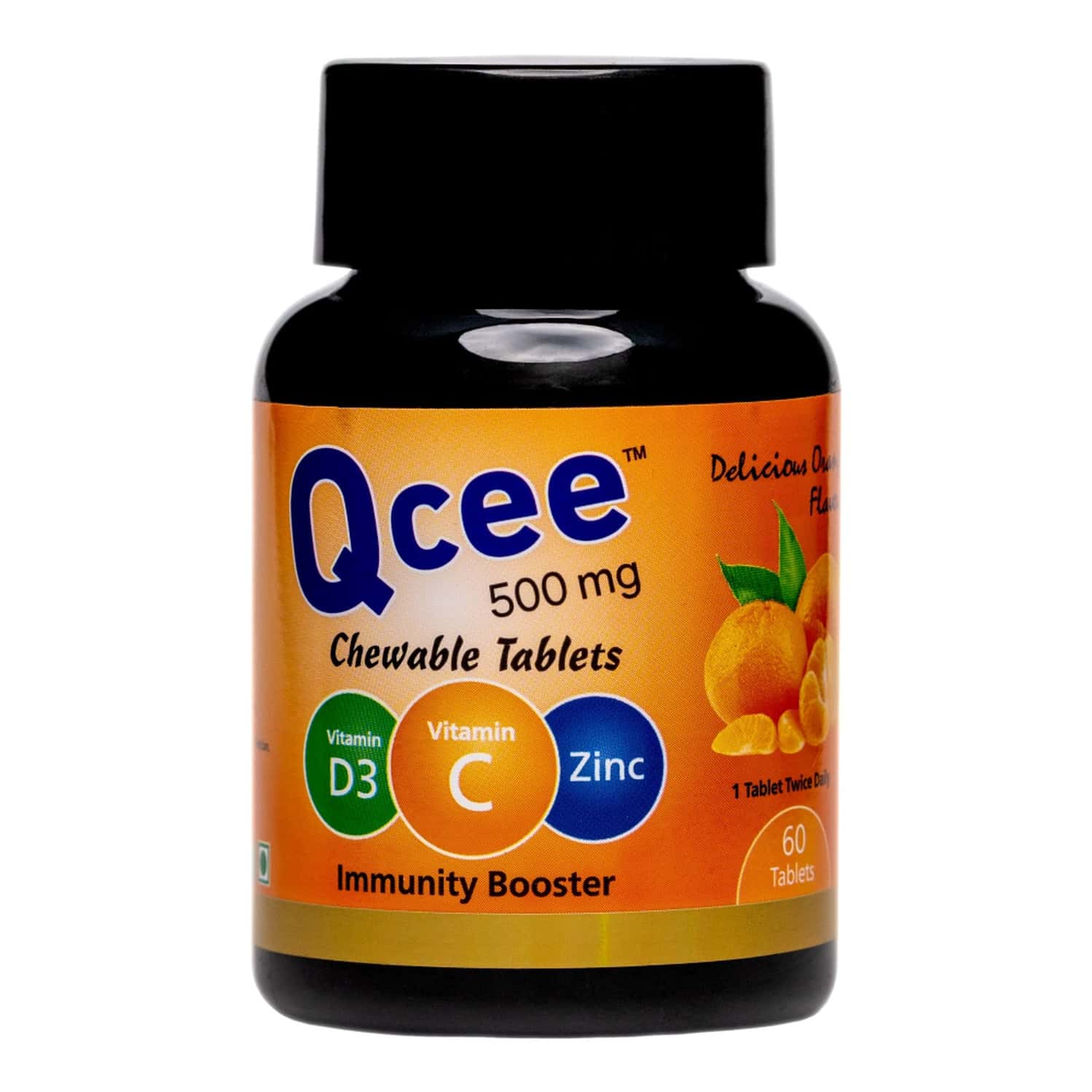 Buy QCEE CHEWABLE TABLETS (LEMON) (60 TABLETS PACK OF 2) Online & Get