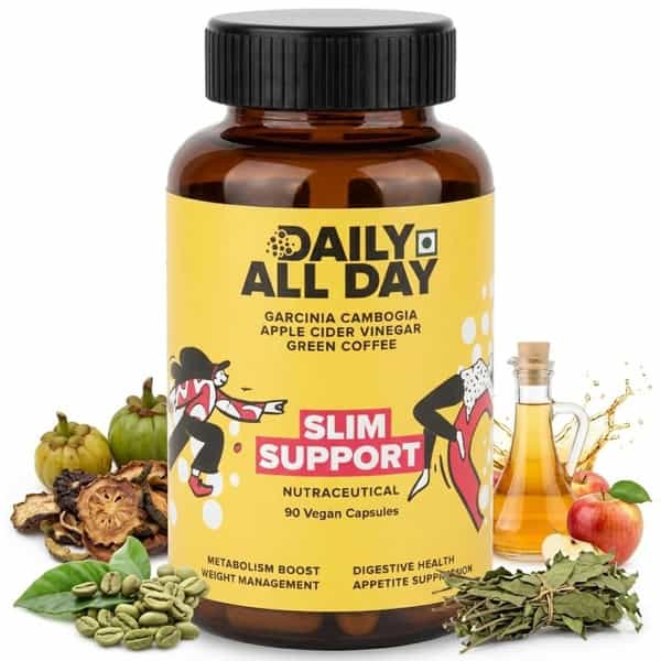 Daily All Day Slim Support For Weight Loss For Women & Men Keto Fat Burners | 90 Capsules