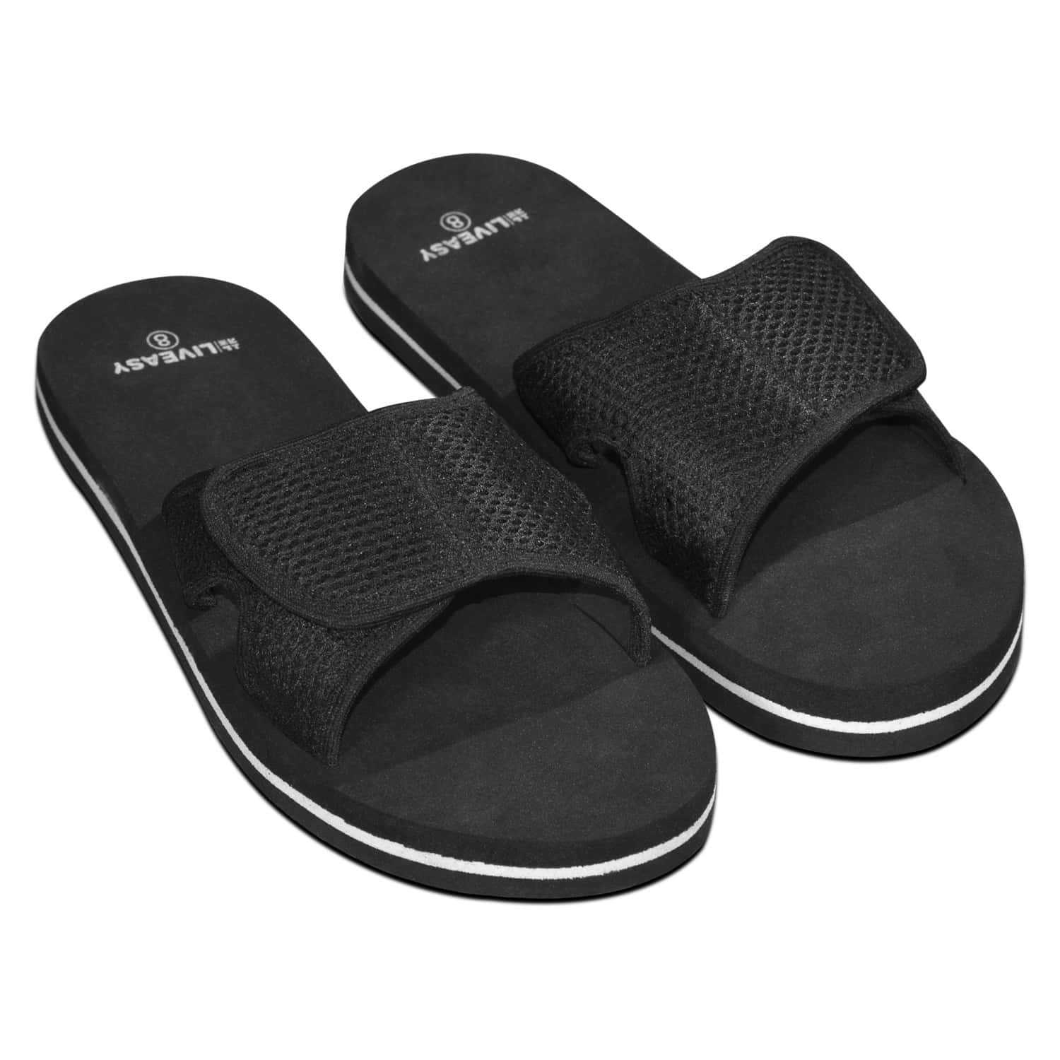 Buy LIVEASY ESSENTIALS MEN'S DIABETIC & ORTHOPEDIC VELCRO SLIPPERS