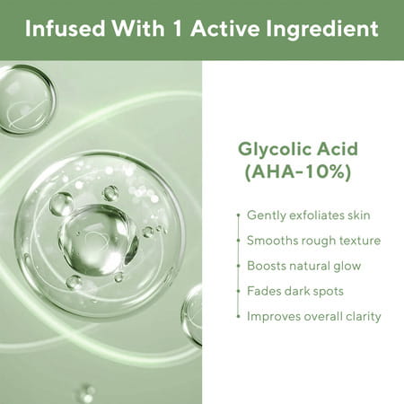 Cos-Iq Aha Glycolic Acid 10% Face Cleanser | Face Wash For Acne & Pimple| Men & Women 100 Ml