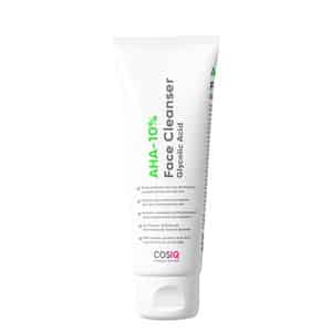 Cos-iq Aha Glycolic Acid 10% Face Cleanser | Face Wash For Acne & Pimple| Men & Women 100 Ml