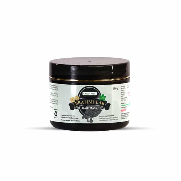 Green Milk Brahmi Hair Mask | Ayurvedic Hair Mask For Soothing Scalp & Nourished Hair | 100 G