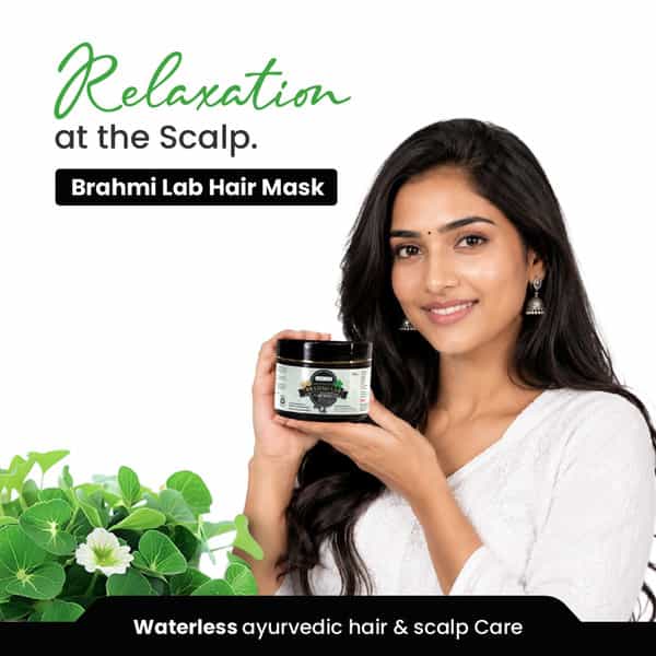 Green Milk Brahmi Hair Mask | Ayurvedic Hair Mask For Soothing Scalp & Nourished Hair | 100 G
