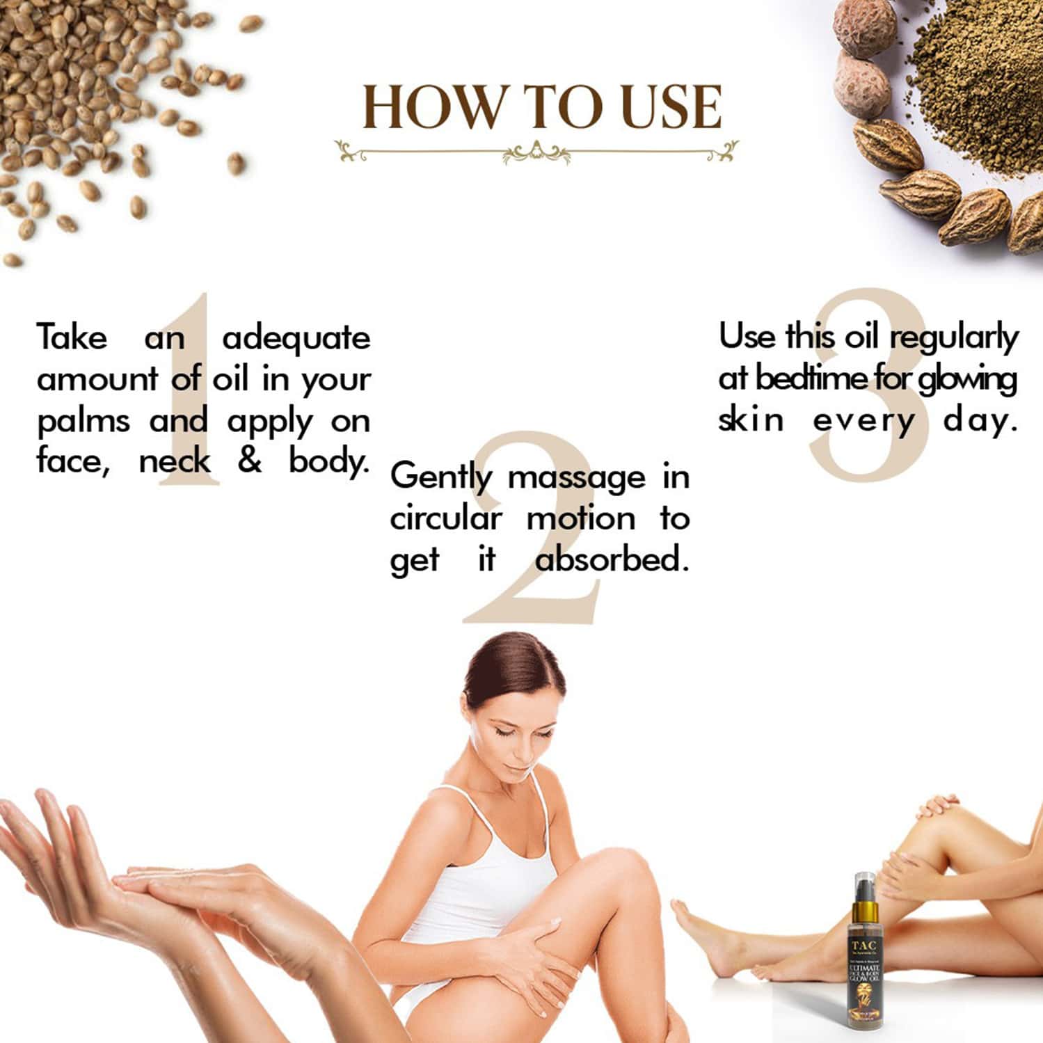 Buy TAC THE AYURVEDA CO. ELADI TRIPHALA & HEMP SEED FACE & BODY OIL