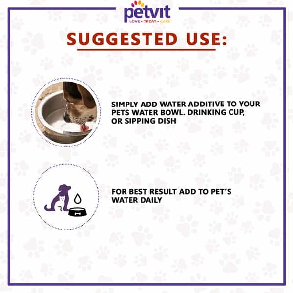 Petvit Oral Hygiene Liquid For Plaque Remover Teeth Cleaning Bad Breath- All Breed Dog & Cat-100Ml