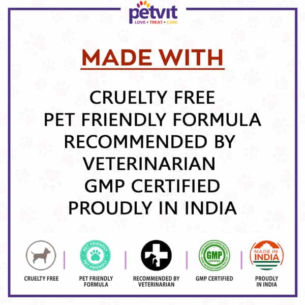 Petvit Oral Hygiene Liquid For Plaque Remover Teeth Cleaning Bad Breath- All Breed Dog & Cat-100Ml