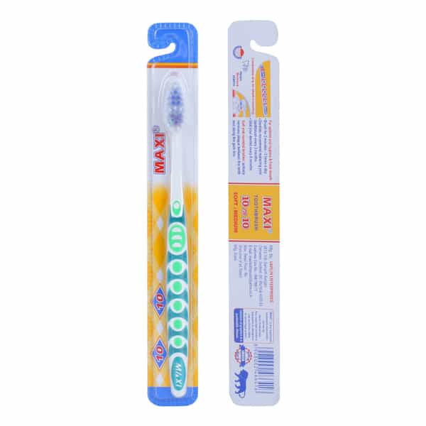 Maxi 10 On 10 Soft Toothbrush (Pack Of 12)