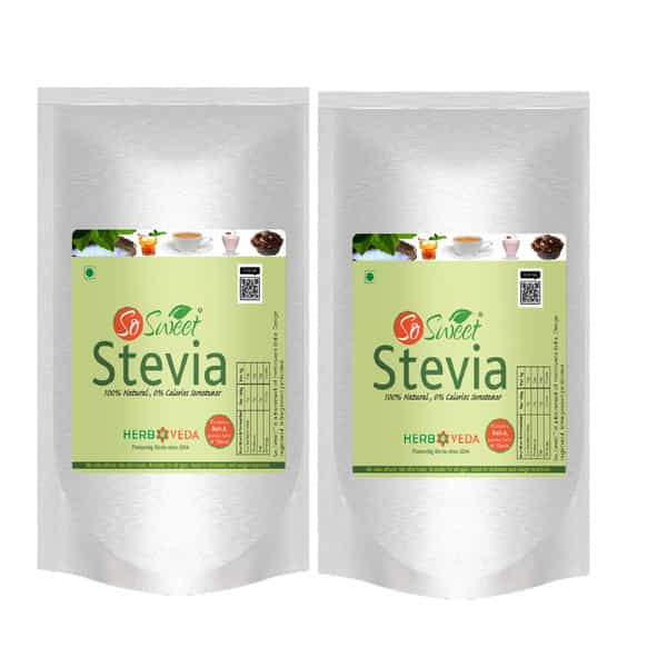 So Sweet Stevia Powder 1 Kg Sugar Free Zero Calorie Sweetener (Pack Of 2)