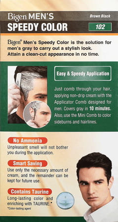 Bigen Men'S Speedy Color Brown Black 102 80g (Pack Of 2)