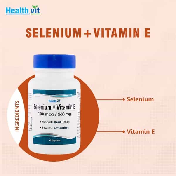 Healthvit Selenium 100Mcg Vitamin E 400 Iu Multivitamin Tablets Bottle Of 60
