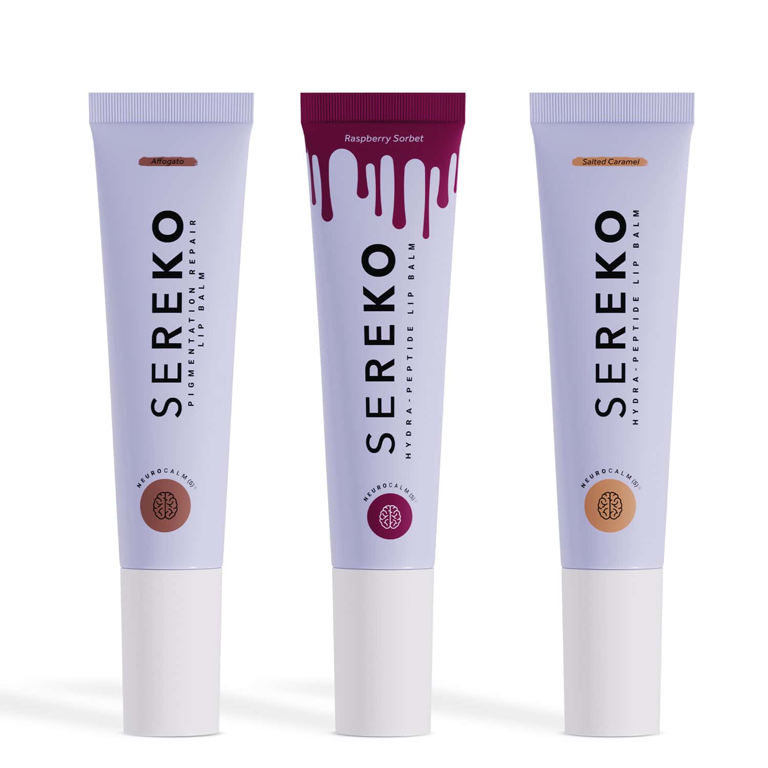 Sereko Lips Don'T Lie Kit Combo - Salted Caramel | Raspberry Sorbet | Affagato | 8g Each