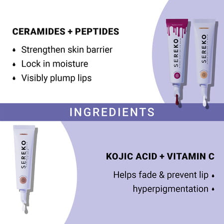 Sereko Lips Don'T Lie Kit Combo - Salted Caramel, Raspberry Sorbet, Affagato | 8g Each