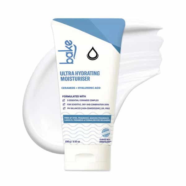 Bake Ultra Hydrating Face Moisturizer With Ceramides & Hyaluronic Acid For 72 Hour Moisture (100G)