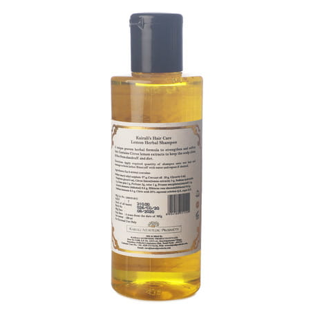 Kairali Lemon Shampoo - Anti-Dandruff Shampoo With Lemon Extracts - 200ml