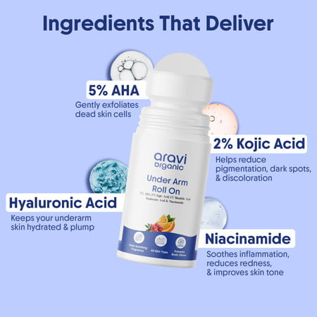 Aravi Organic Underarm Roll-On - 50ml