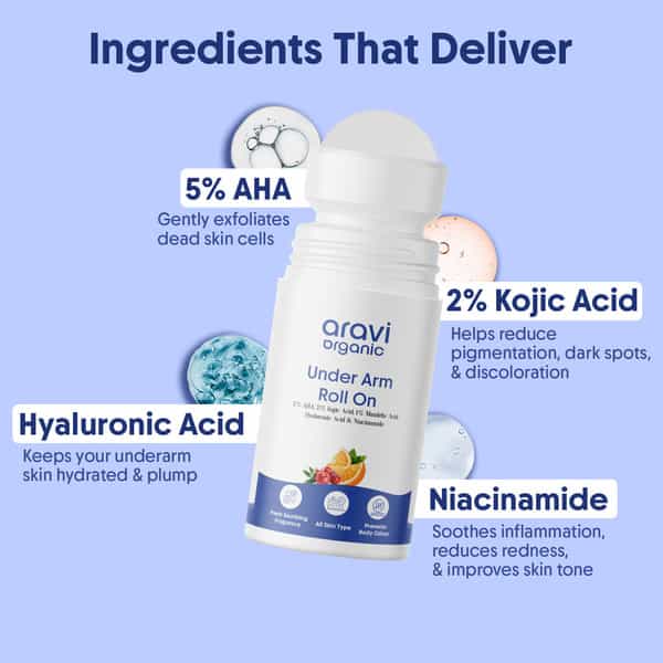 Aravi Organic Underarm Roll-On - 50Ml