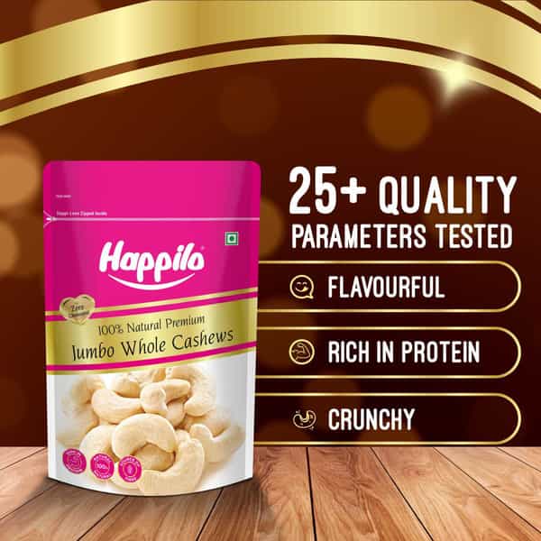 Happilo Premium Jumbo Whole Cashews 200G