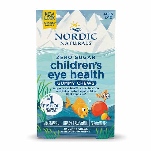 Nordic Naturals Children's Eye 30 Gummy 484 Mg Omega 3 Fish Oil Epa & Dha With Lutein & Zeaxanthin