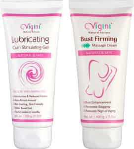 Vigini Breast Enlargement Bust Size Increase Firming Oil Cream & Sexual Lubricant Lube Gel For Women
