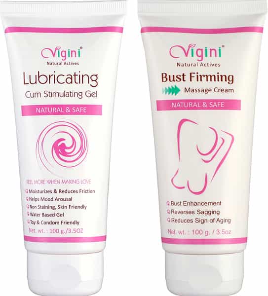 Vigini Breast Enlargement Bust Size Increase Firming Oil Cream & Sexual Lubricant Lube Gel For Women