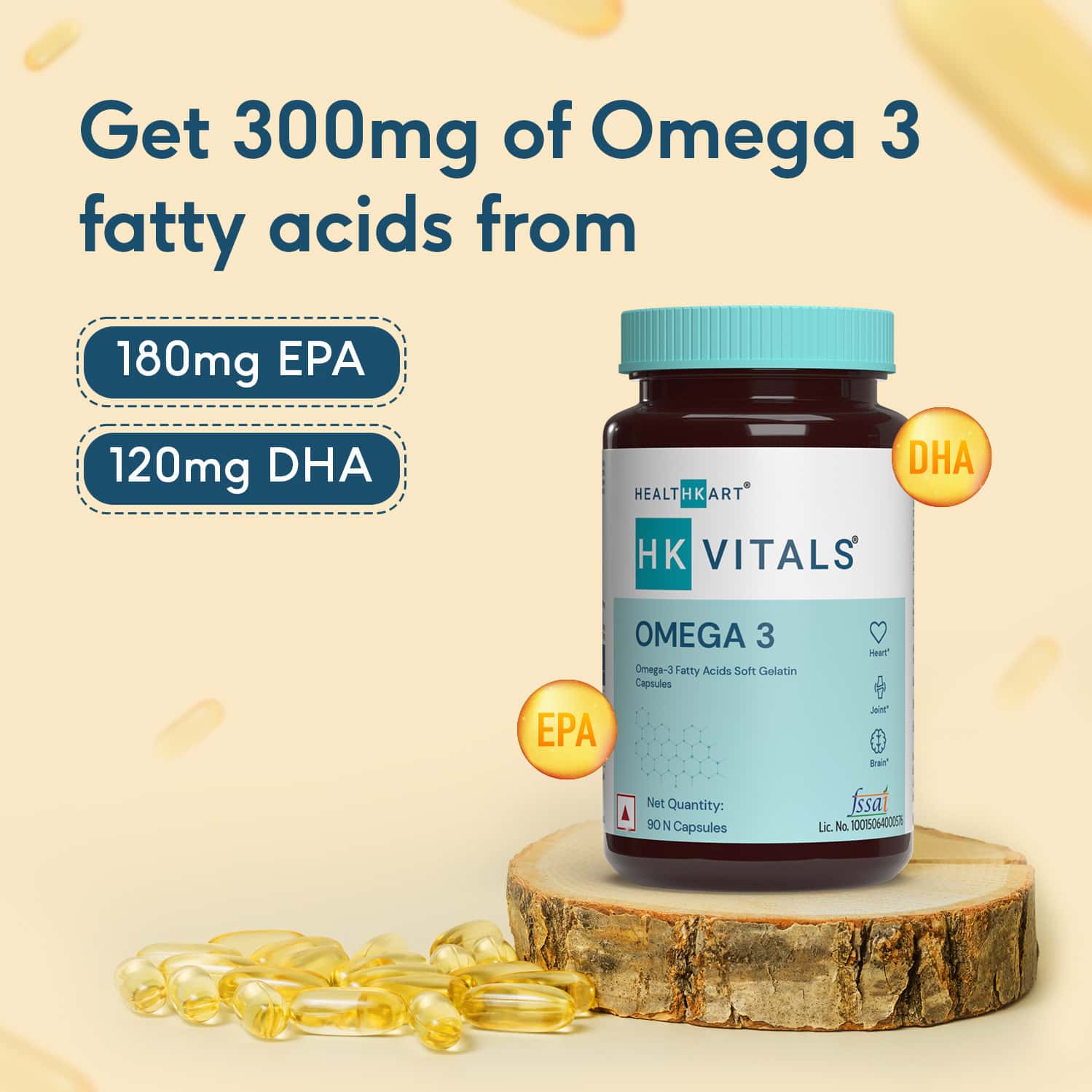 Buy HEALTHKART MULTIVITAMIN + OMEGA 3 FISH OIL SUPPLEMENT ,UNFLAVOURED