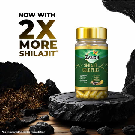 Zandu Shilajit Gold Plus Capsules 60 No'S
