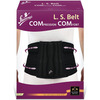 Flamingo Lumbar Sacro Com-Com Belt For Back Pain With Dual Adjustable Strap|Unisex|Xxl Back (Black)