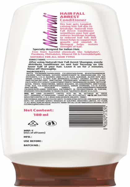 Naturali Hairfall Arrest Conditioner 180 Ml
