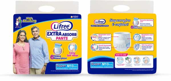Lifree Extra Absorb Pants Medium - 10 Pants
