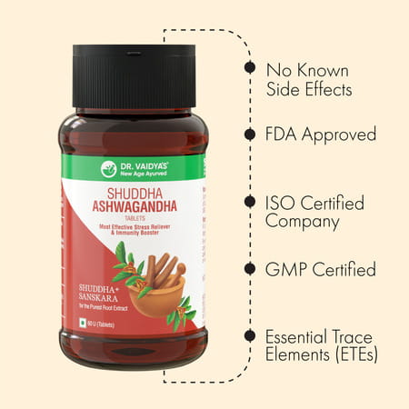 Dr. Vaidya'S Shuddha Ashwagandha Tablet 60s P2