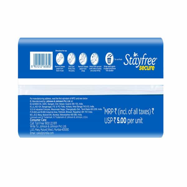 Stayfree Secure Cottony Regular 18S