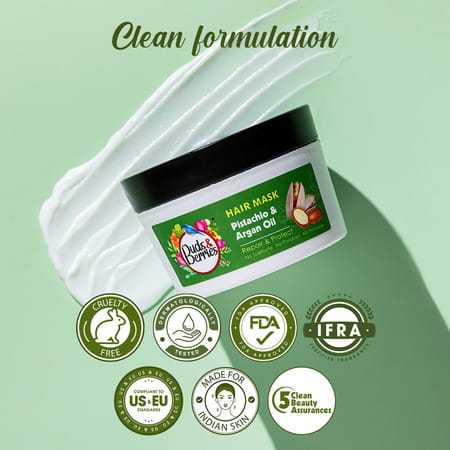 Buds & Berries Color Protectant Hair Mask With Pistachio And Argan Oil (200 Ml)