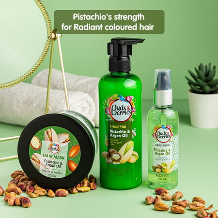 Buds & Berries Color Protectant Hair Mask With Pistachio And Argan Oil (200 Ml)